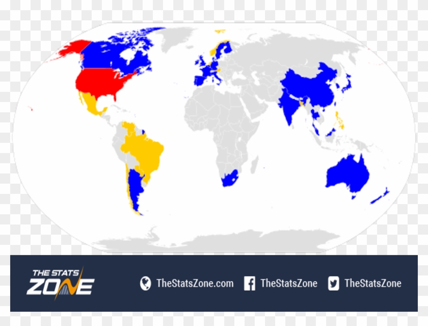 Number Of Female Golfers From Each Country Participating - Imf Advanced Economies Map Clipart #4167999