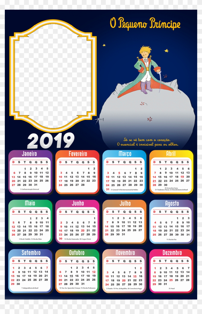000 × - Calendario 2019 Pequeno Principe Clipart