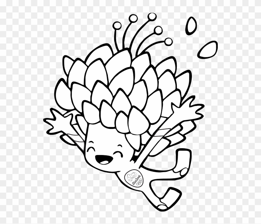 Rio 2016 Olympics Coloring Pages To Download And Print - Bonecos Da Olimpiadas 2016 Para Colorir Clipart