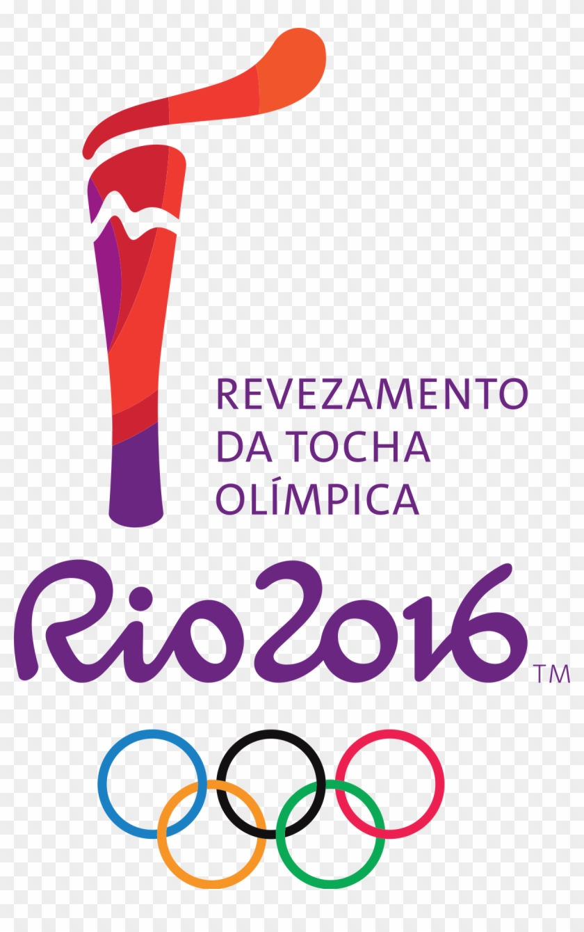 2016 Summer Olympics Torch Relay - Rio 2016 Emblem Clipart #4168214