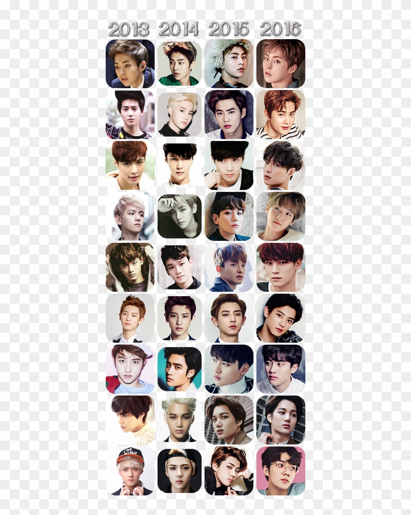[throwback] Exo Badges Throughout The Years - Exo Kai Clipart #4168415