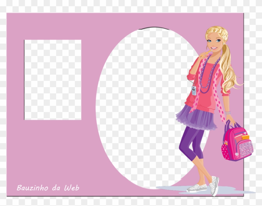 Montamos As Molduras Em Png Abaixo Com O Tema Barbie - Barbie Clip Art Transparent Png #4168444