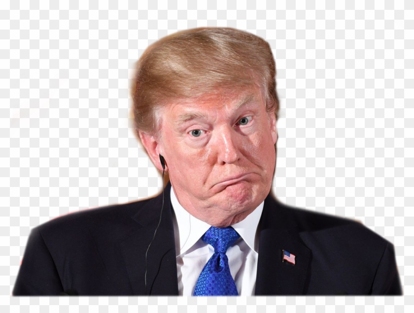 President Trump - Donald Trump With Headphones Clipart