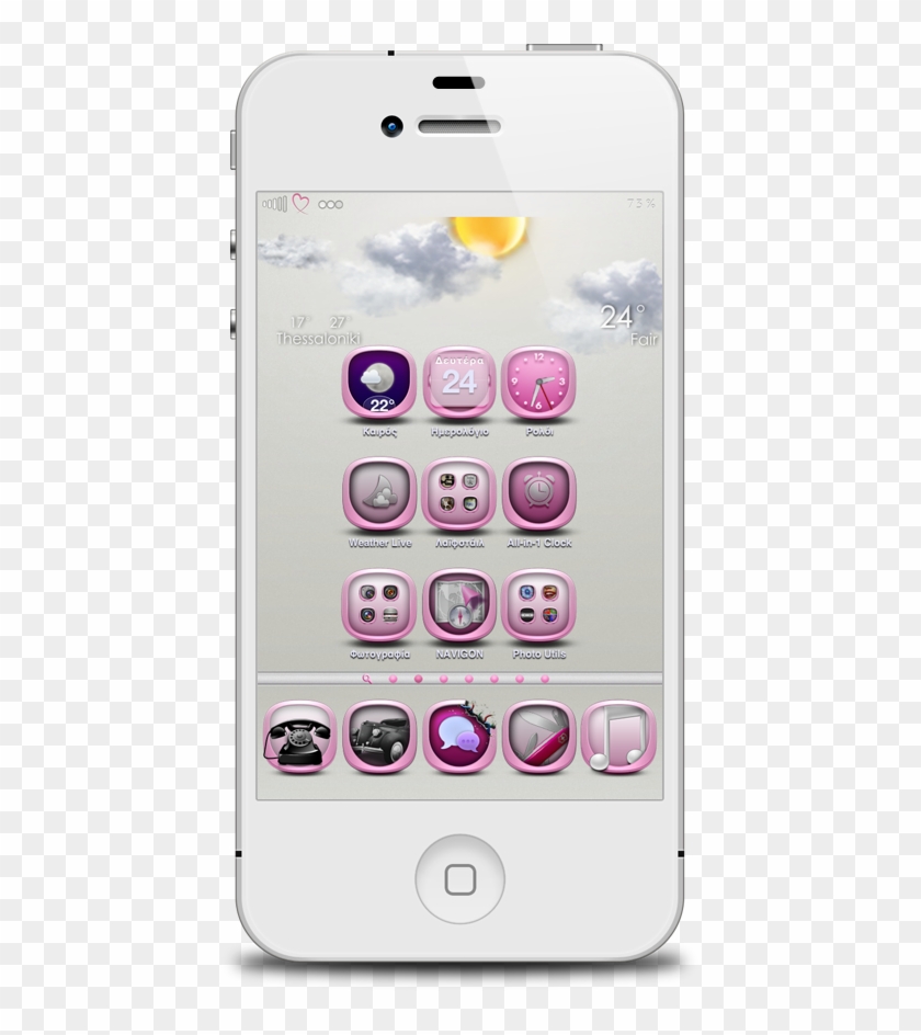 Ios Now Available On Theme It App-pinkbosspage2 Zps00f2e0d5 - Lockscreen Iphone 4 Clipart