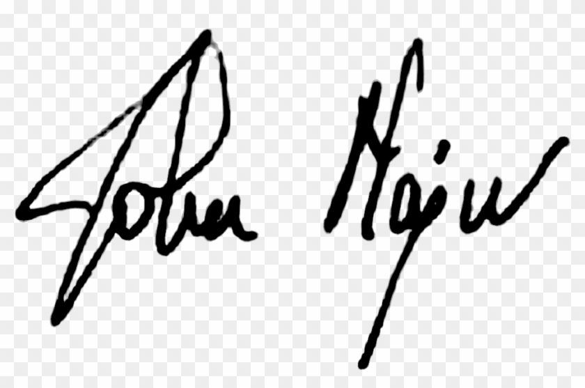 Signature Of John Major - Signature John Clipart