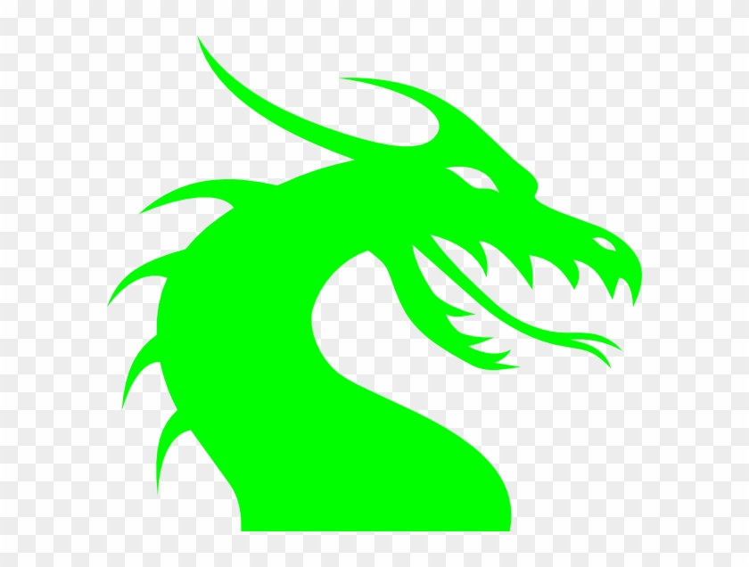 How To Set Use Green Dragon Svg Vector - Neon Green Dragon Head Clipart #4169460