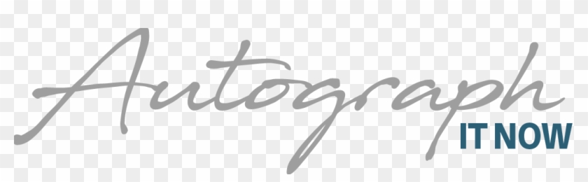 Autograph It Now - Calligraphy Clipart