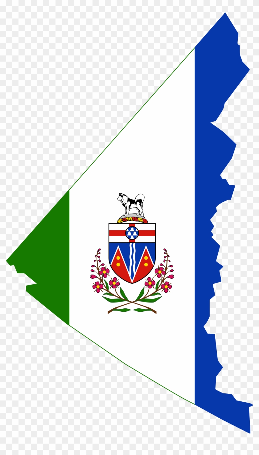 Flag Map Of Yukon Clipart #4170148