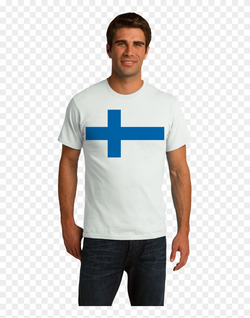 Standard White Finnish National Flag - T Shirt Fails Clipart #4170247