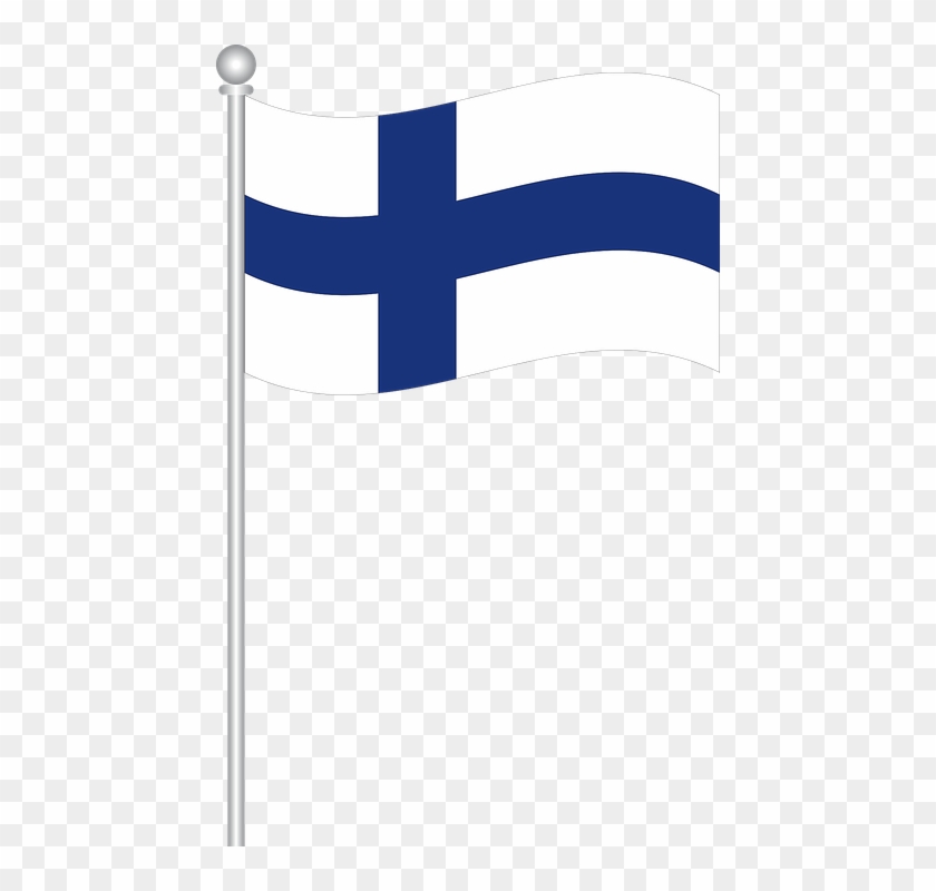 Flag Of Finland Flag Finland World Flags - Finlands Flagga Png Clipart #4170548