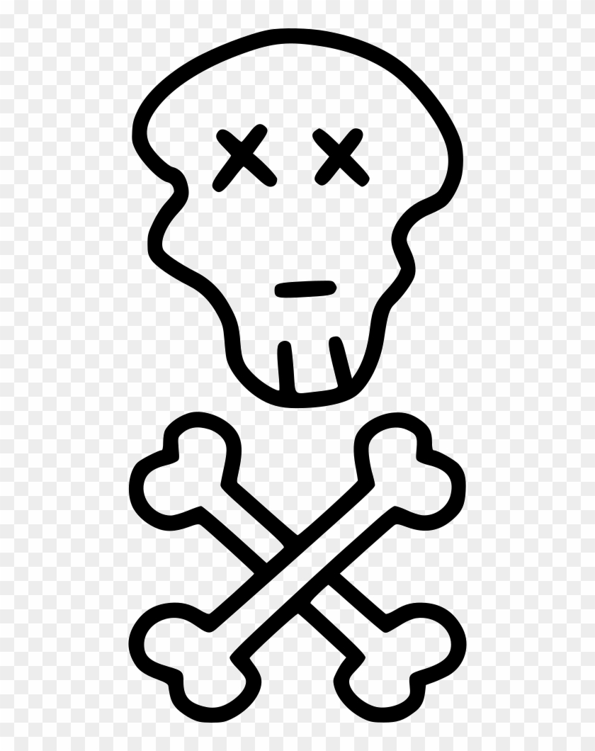 Bones Ghost Caution Svg Png Icon Free Ⓒ - Ossos Cruzados Png Clipart
