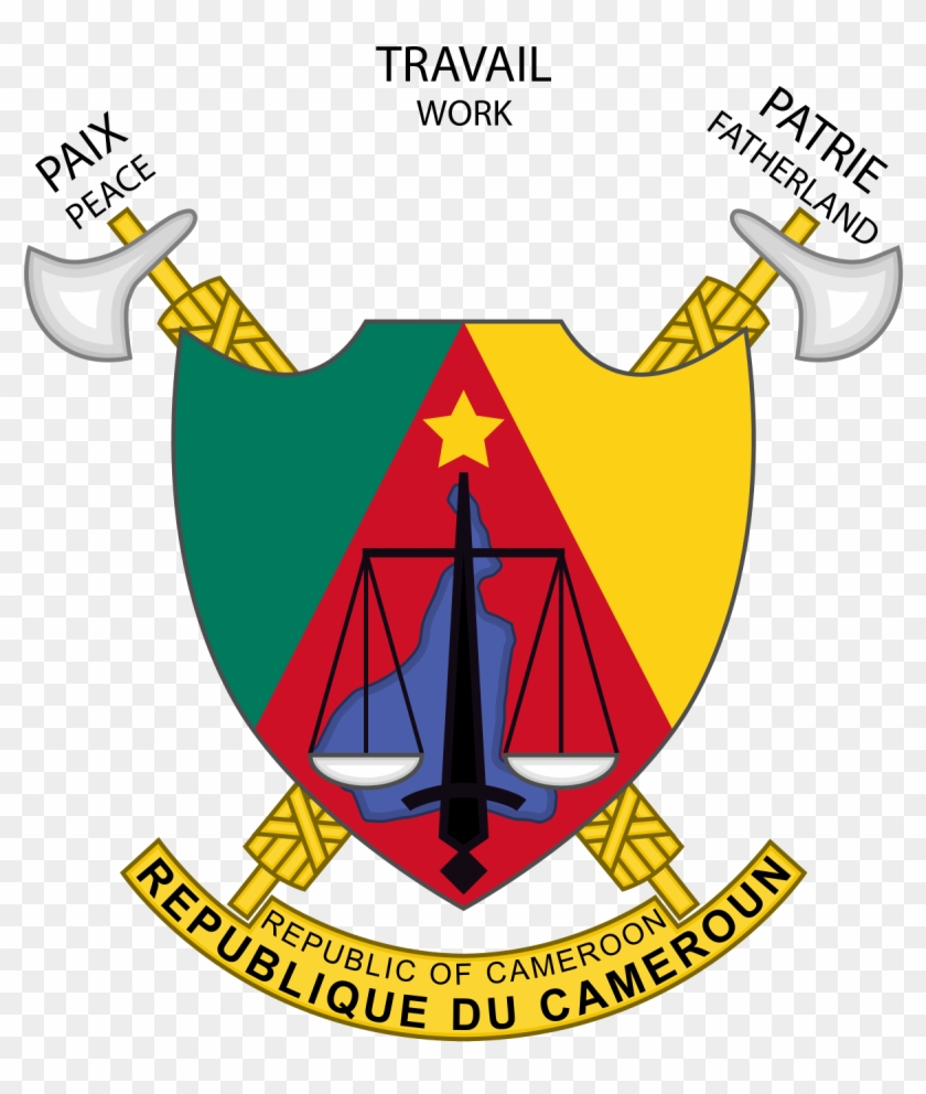 Coat Of Arms Of Cameroon - Cameroon Emblem Clipart #4171699