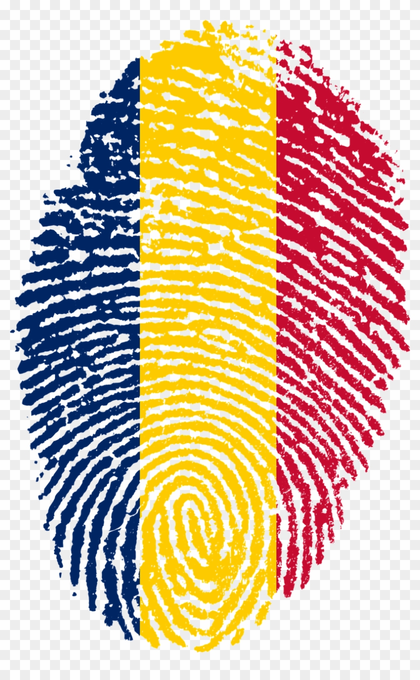 Travel, Chad, Flag, Fingerprint, Country, Pride - Guinea Flag Fingerprint Clipart #4171831