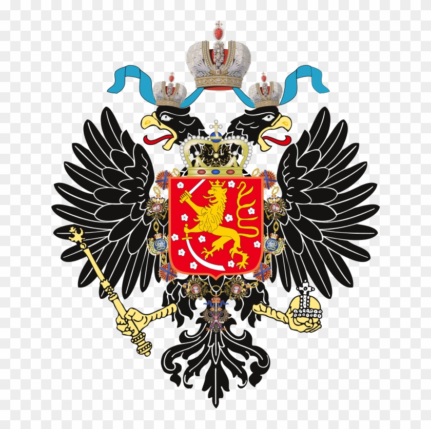 Suomen Suuriruhtinaskunta Coat Of Arms Of Grand Duchy - Civil War Finland Red Clipart #4171866
