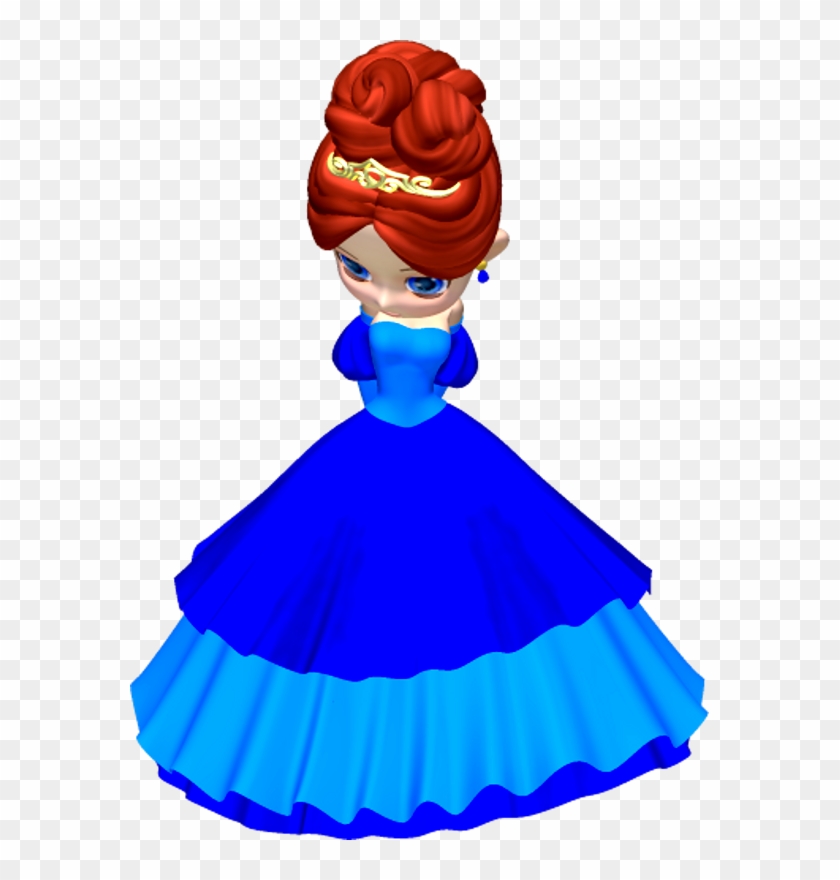 In Blue Poser Png By Clipartcotttage On Ⓒ - Png Princess In Blue Transparent Png #4172220