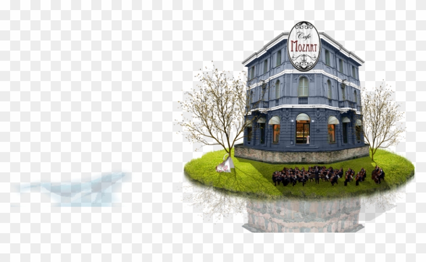 Cafe Mozart Scene - Estate Clipart #4173041