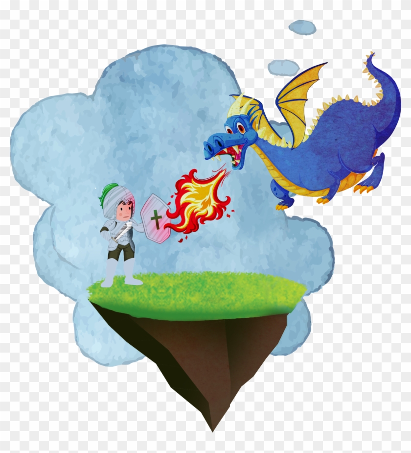 Dragon-scene - Illustration Clipart #4173726