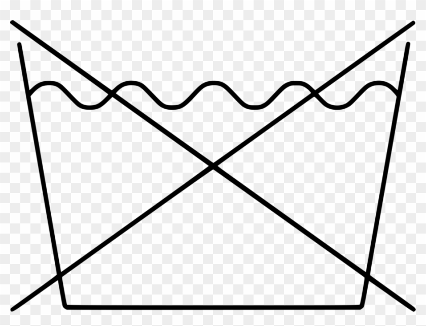 Do Not Wash Symbol Clipart Laundry Symbol Bleach - Ручная Стирка Пнг - Png Download