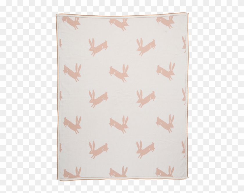 Jack Rabbit Cotton Knit Cot Blanket - Paper Clipart