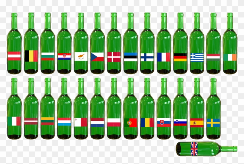 Brexit, Eu, Trade, Britain, European, Uk, British, - Wine Bottle Clipart #4174406
