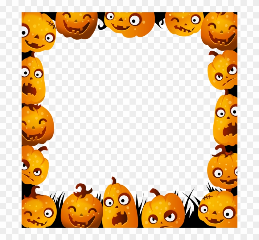 Transparent Halloween Picture Frame Clipart