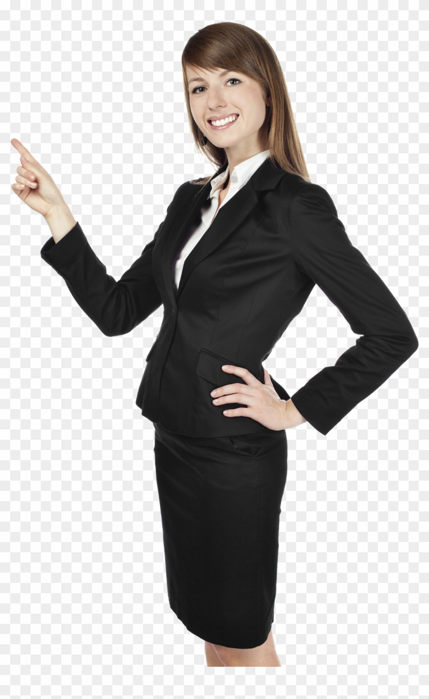 Yahoo Mail Customer Service - Female Business Person Standing Clipart