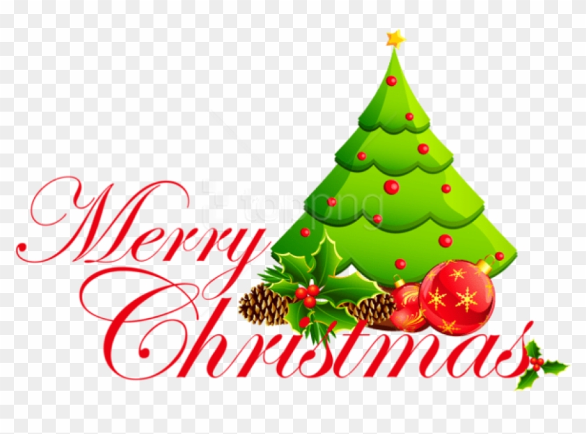 Free Png Transparent Merry Christmas Tree Png - Merry Christmas Christmas Tree Clipart