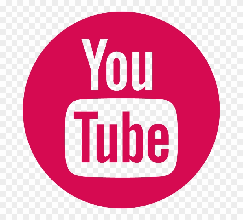 Youtube Rss Facebook Twitter - Icone Youtube Rosa Png Clipart