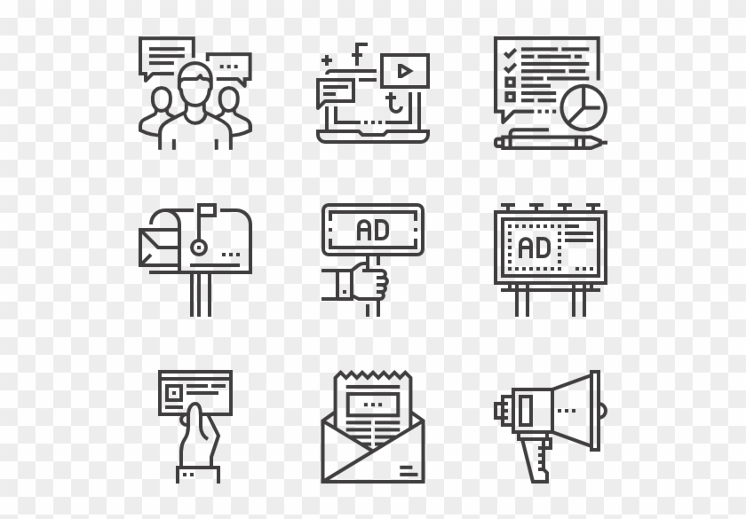 Advertising Is An Audio Or Visual Form Of Marketing - Design Process Icon Png Clipart #4177346