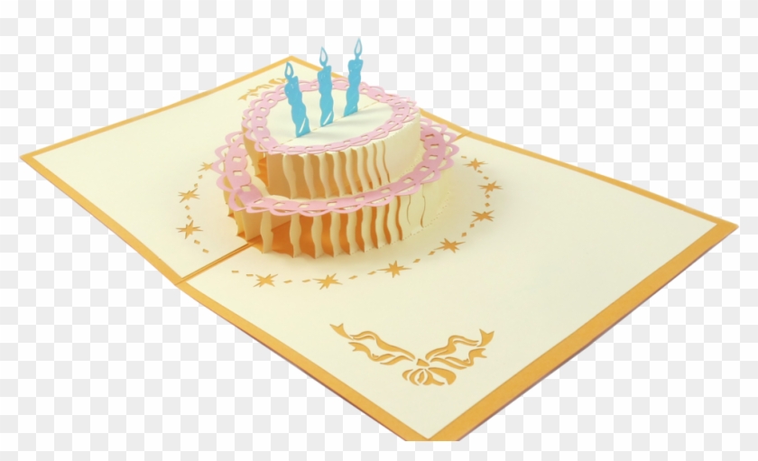 Birthday Cake 3d Pop Up Card - Birthday Cake Clipart