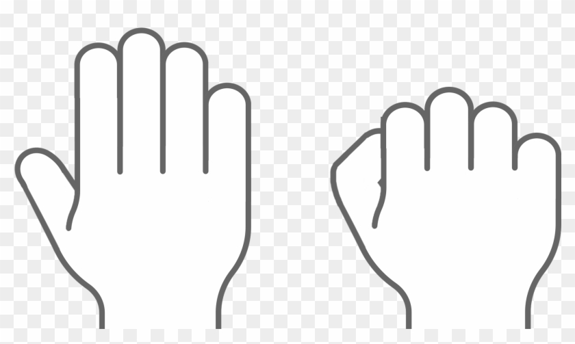 Handicons - Hand Icon White Png Clipart