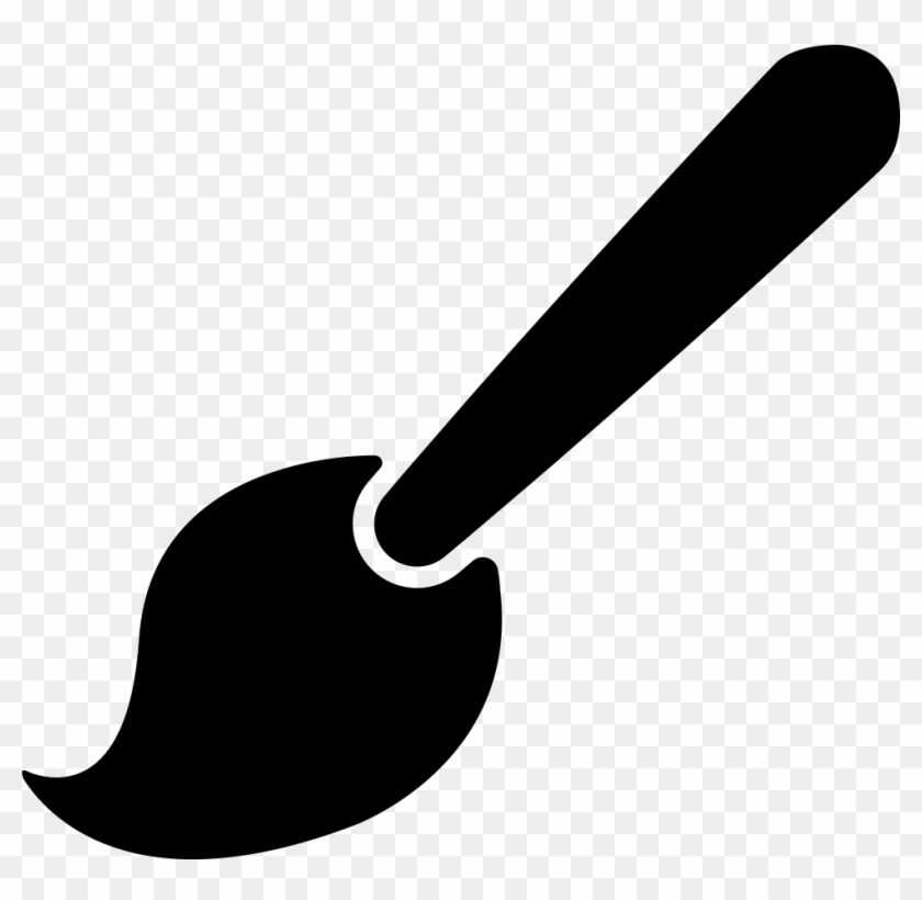 Svg Artwork Paint Brush - Paint Brush Silhouette Png Clipart #4178057