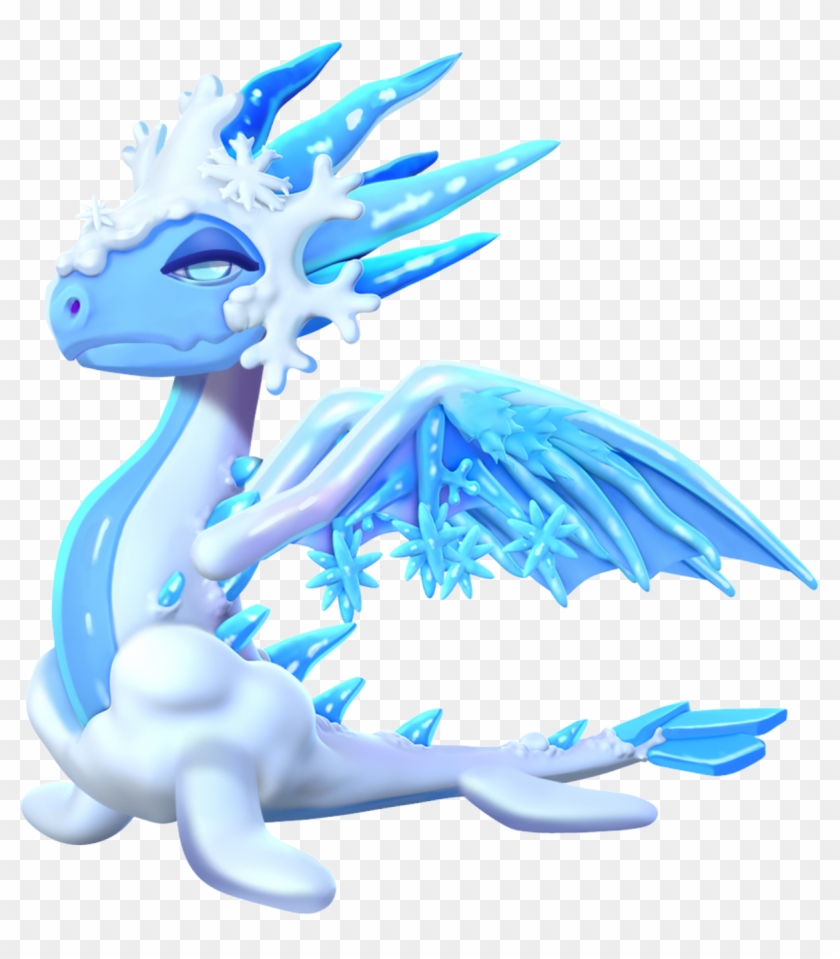 Snow Queen Dragon - Dragon Clipart #4178107