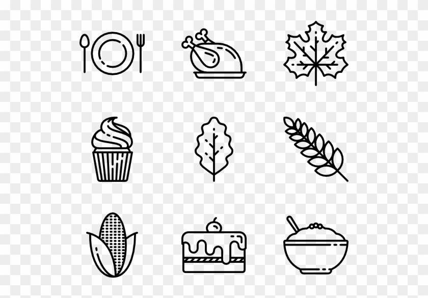 Thanksgiving Line Craft - Icon Fine Art Clipart