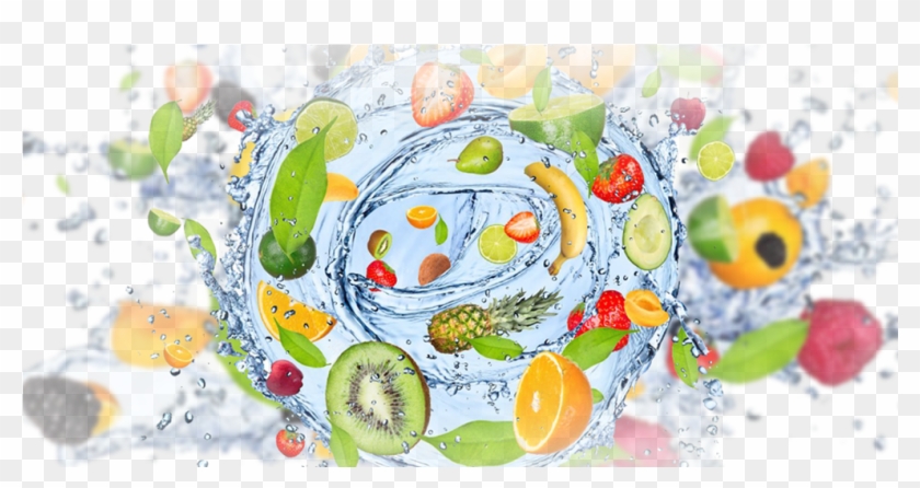 Crazy Babol Arkaplan - Fruits With Water Clipart