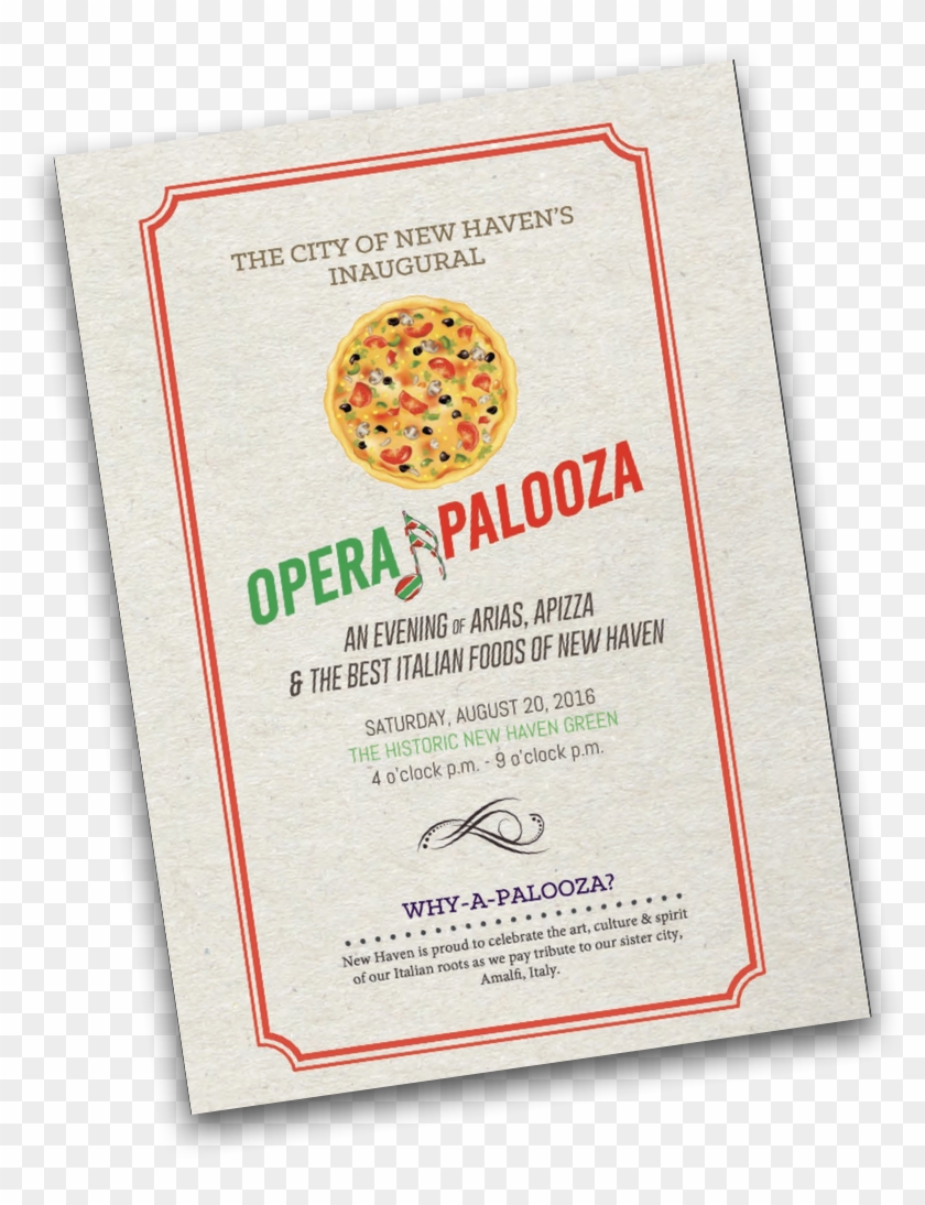 Operapalooza Menu - Pizza Clip Art Free - Png Download #4178855