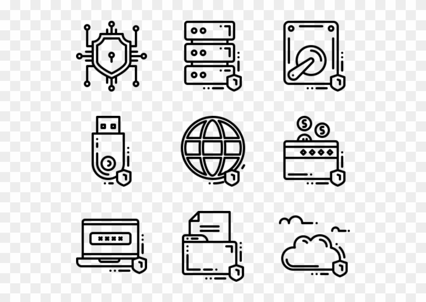 Data Protection - Manufacture Icon Clipart #4178900