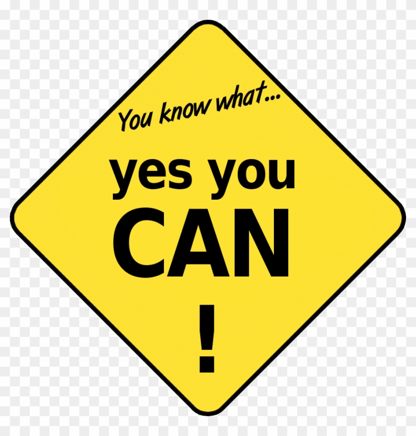 Yes You Can Clipart - Png Download