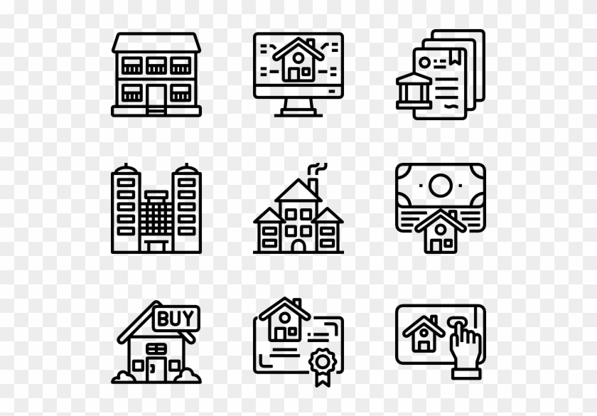 Real Estate - Medieval Icon Clipart #4179180
