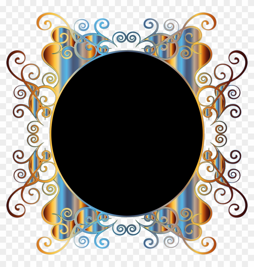 This Free Icons Png Design Of Prismatic Flourish Frame - Transparent Flourish Frame Png Clipart #4179240