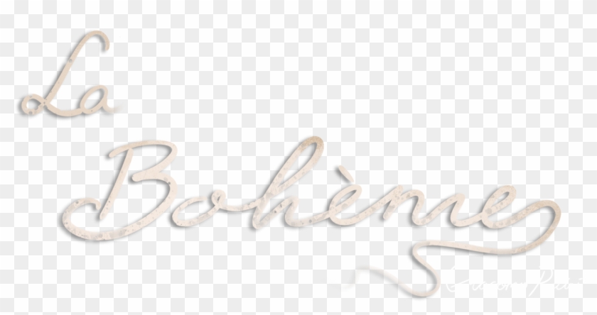 La Bohème - Calligraphy Clipart #4179331