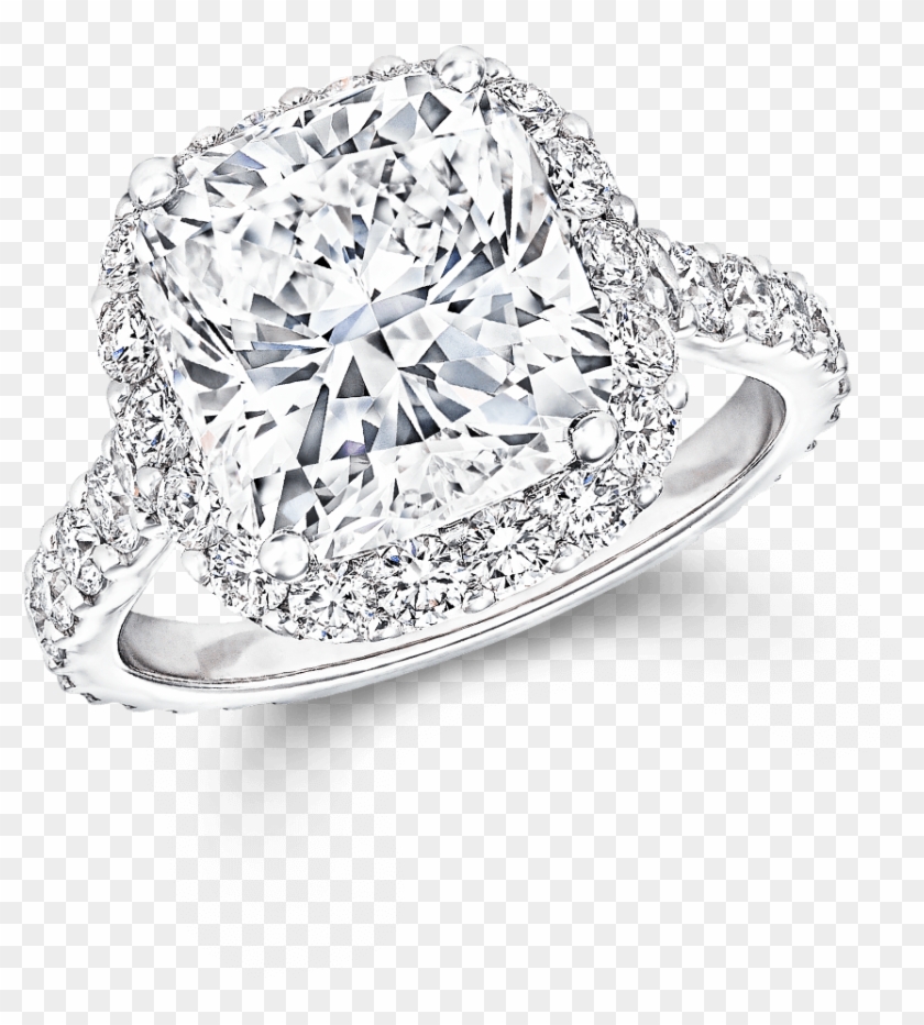 A Graff Cushion Cut Icon Engagement Ring - Engagement Ring Clipart #4179572