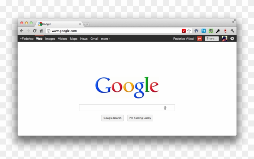 Fullscreen Mode Now Puts Canary Into Its Own Spot Which - Google Search Page In Chrome Clipart