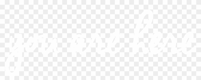 A Text Graphic That Reads You Are Here - Calligraphy Clipart