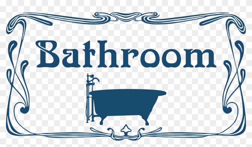 Clip Art Bathroom Sign - Png Download