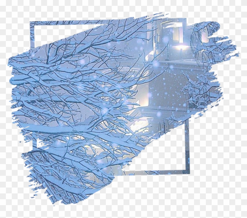 Frame Frames Background Kpop Blue Winter Clipart