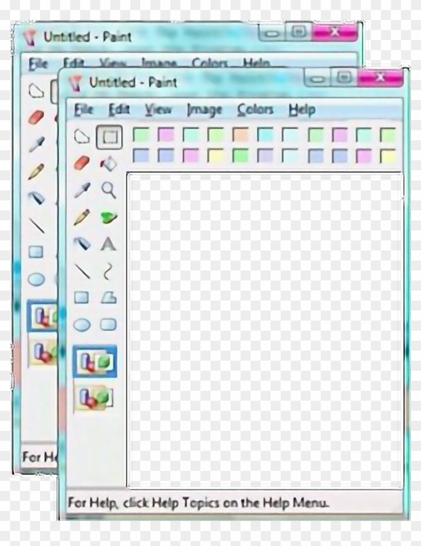 Vaporwave Aesthetic Sticker By - Paint Clipart