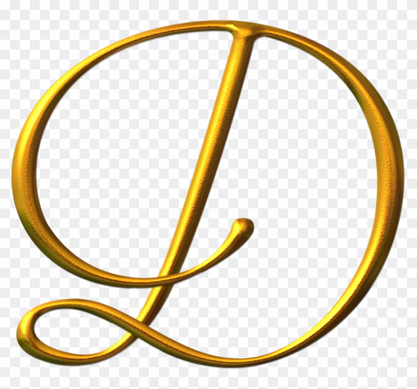 Letras Doradas D Png - Letra D Dourada Png Clipart
