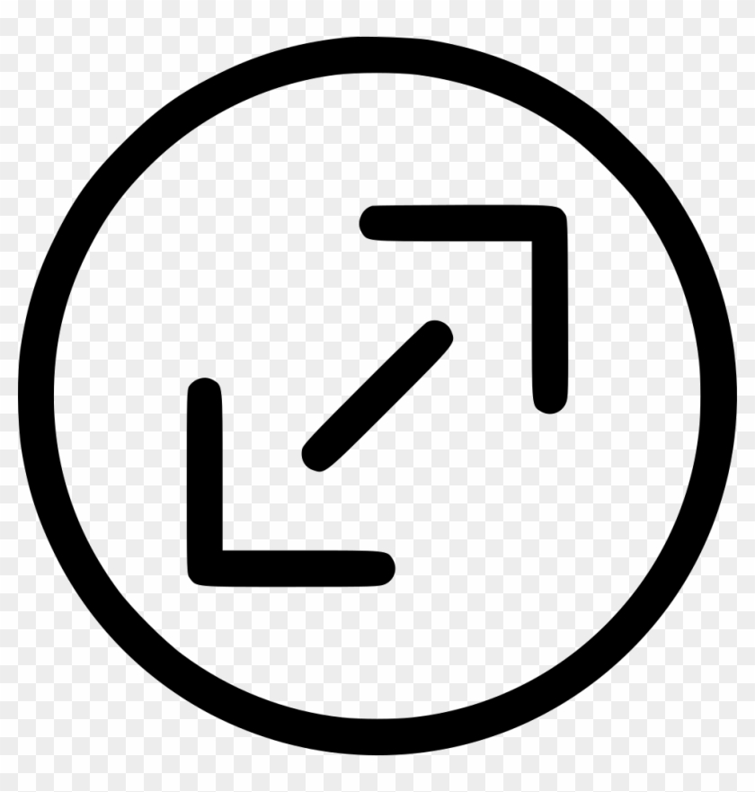 Full Screen Expand Maximize Ui Control Comments - Circle Clipart