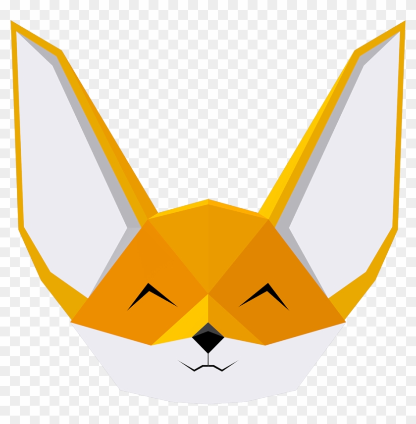 Fox Head In 3d Clipart #4181685